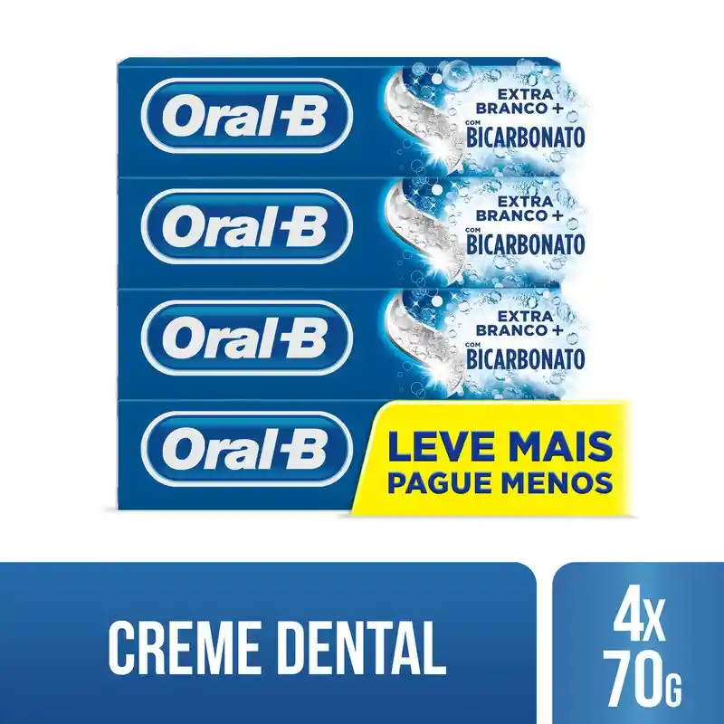 Oral-B Pack Crema Dental Extra Blancura Bicarbonato 58 mL