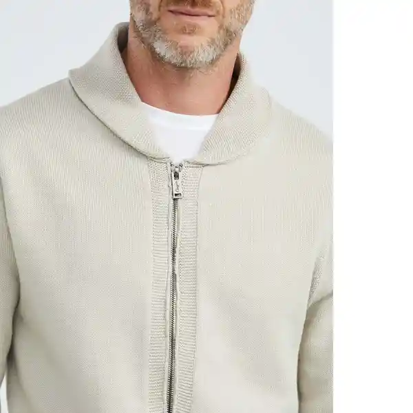 Chaqueta Collar Hombre Caqui Talla M Chevignon