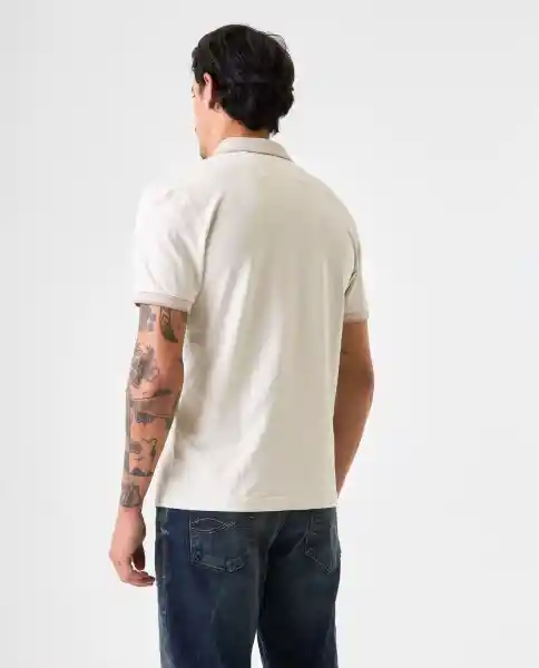 Camiseta Polo Hombre Crudo Talla L 802G001_CRU134403 Americanino
