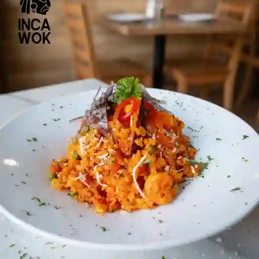 Arroz chaufa de mariscos