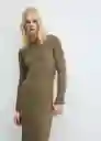 Vestido Africa Khaki Talla 24 Mujer Mango