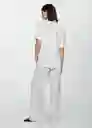 Camisa Pacha Blanco Talla XS  Mujer Mango