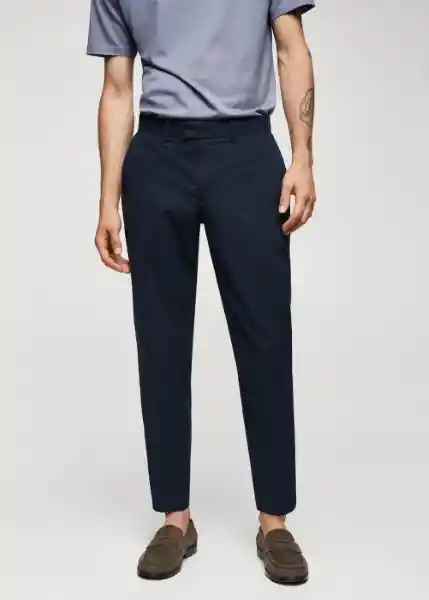 Pantalón Sarno Navy Talla 38 Hombre Mango