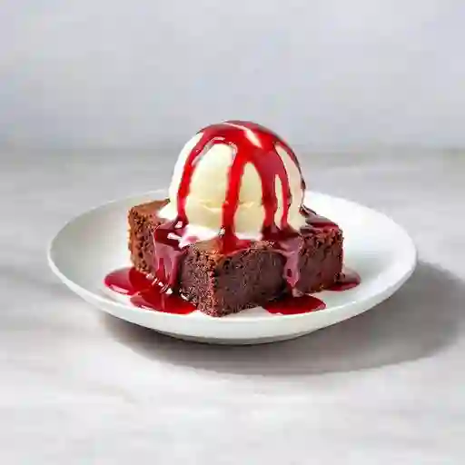 Brownie Con Helado