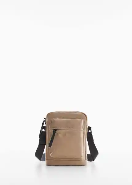 Bolso P Park Beige Talla 99 Hombre Mango