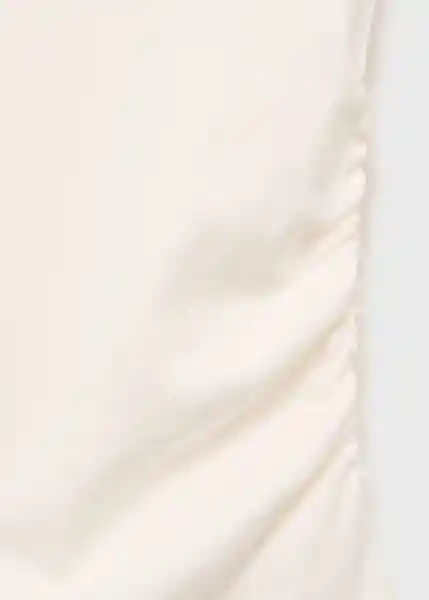 Camiseta Julia Off White Talla M Mujer Mango