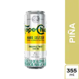 Hard Seltzer TopoChico Sabor Piña 355ml