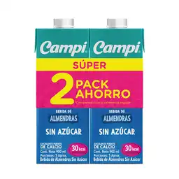 Campi Pack Bebida Almendra Sin Azúcar
