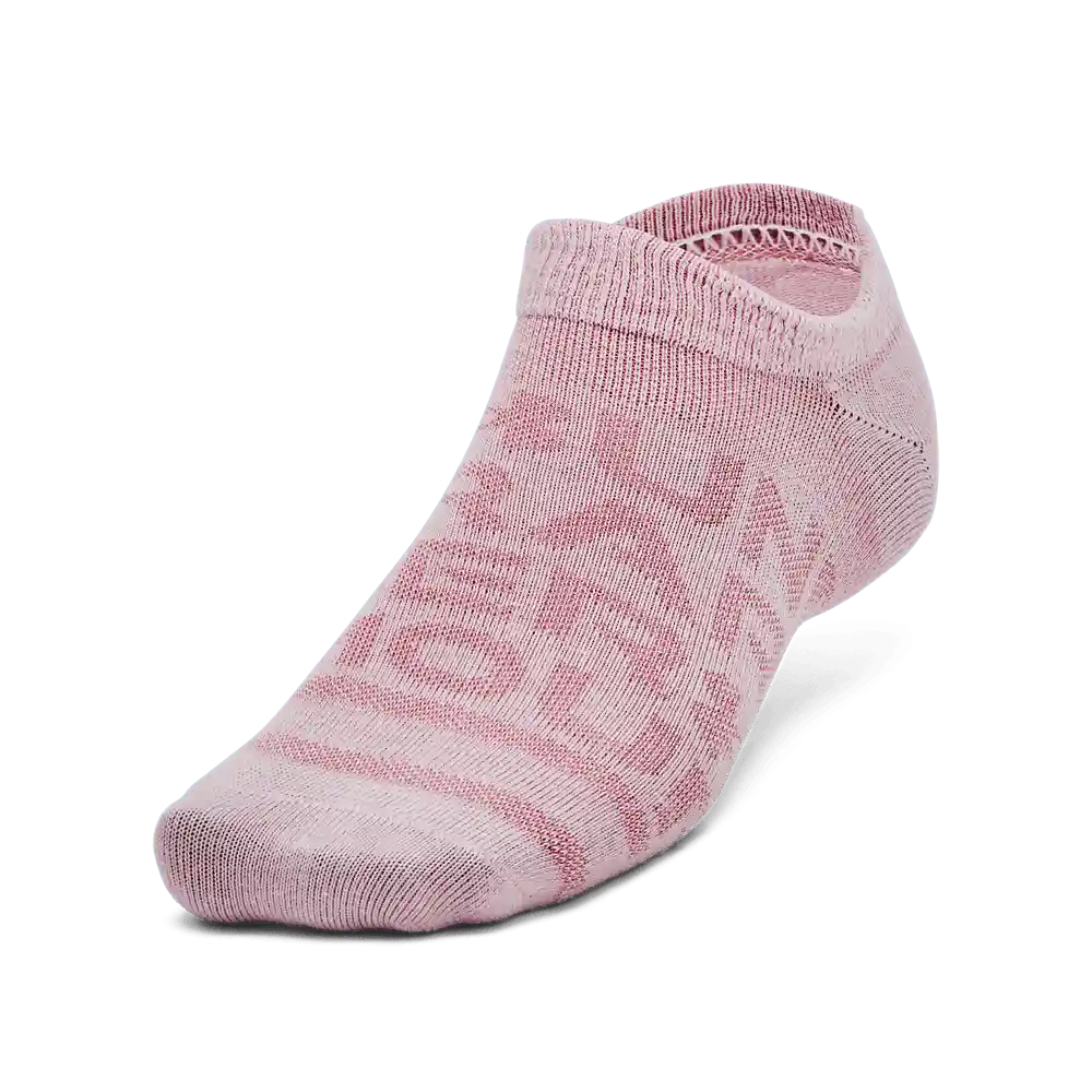 Under Armour Medias Essential no Show Hombre Rosado LG