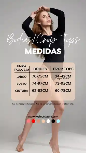 Body Cuadrado Negro Talla S/mnica