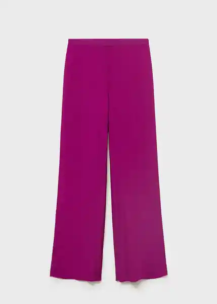 Pantalón Floris Morado Talla M Mujer Mango