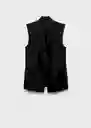 Blazer Americana Boreli 2 Negro Talla S Mujer Mango