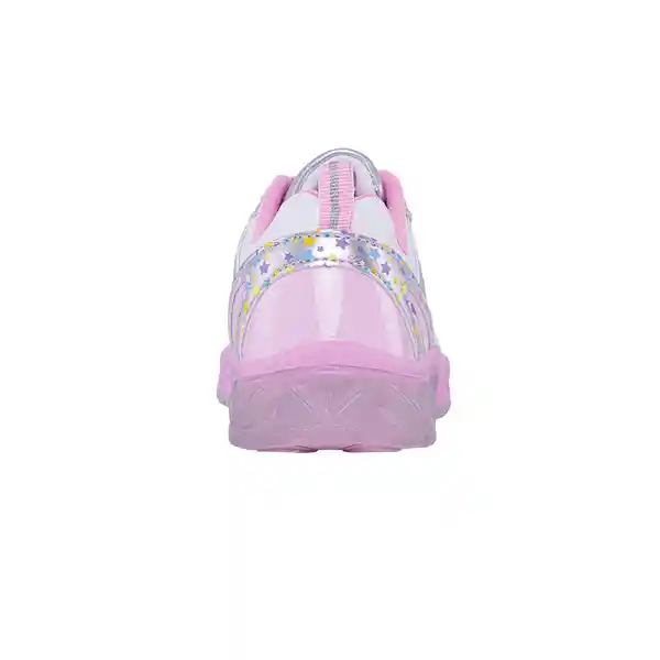 Los Gomosos Tenis Con Luces Orelli Niña do Rosa Blanco Talla 24