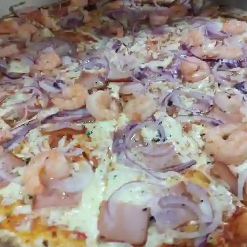 Pizza Camarón y Jamón