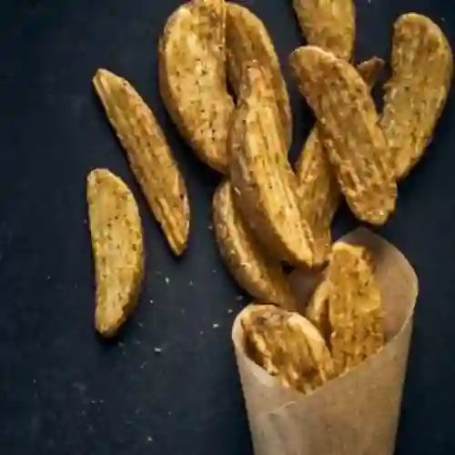 Papas en Casco y Mayonesa de Ajo de la Casa