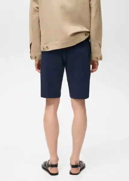 Bermuda Gracia Navy Talla 42 Hombre Mango