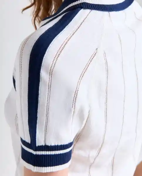 Camiseta Mujer Crudo Talla S 609G013_CRU110105 Americanino