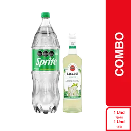 Combo Bacardí Ron Mojito + Gaseosa Sprite Original 1.5 L