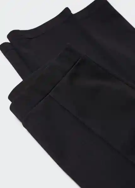 Pantalón Avaya Negro Talla 24 Mujer Mango