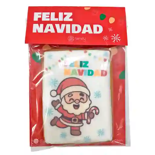 Galleta tarjeta feliz navidad