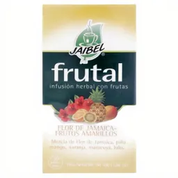 Jaibel Frutal Infusión Herbal con Frutas Flor de Jamaica - Frutos Amarillos