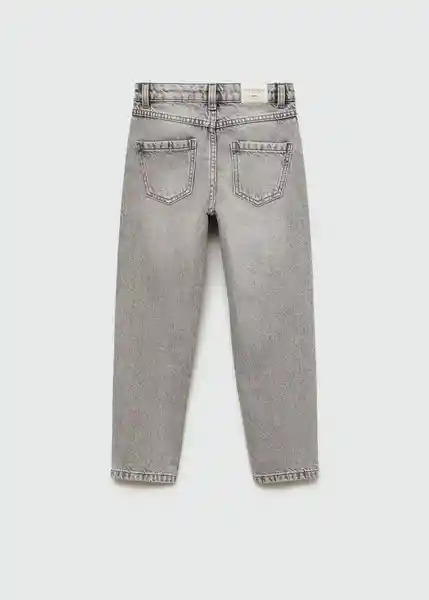 Jean Mom7 Tejano Gris Talla 07 Niñas Mango