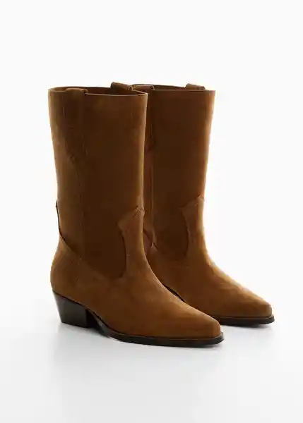 Botas Bom Camel Talla 38 Mujer Mango