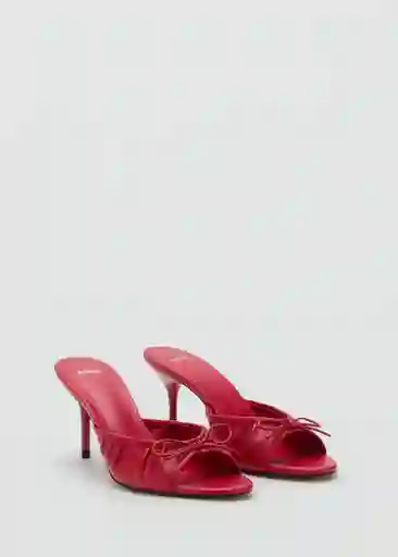 Sandalias Flor Rojo Talla 36 Mujer Mango