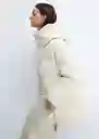 Abrigo Anorak Tokyo Offwhite Talla 25 Mujer Mango