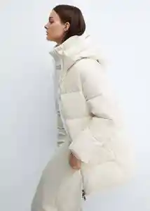Abrigo Anorak Tokyo Offwhite Talla 25 Mujer Mango