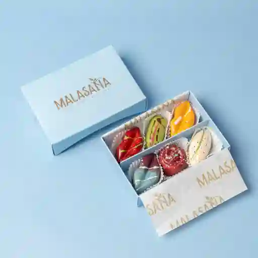 Caja por 6 unidades azul