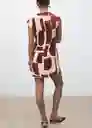 Vestido Carlota2 Crudo Talla M Mujer Mango