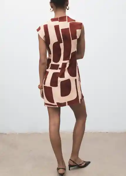 Vestido Carlota2 Crudo Talla M Mujer Mango
