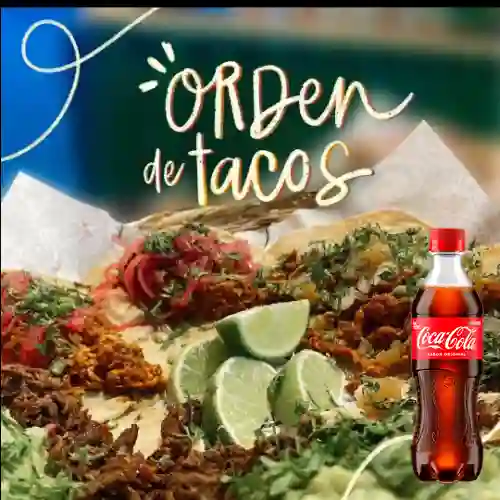 Combo Orden de Tacos X 6 + Coca Cola Original 400 ml