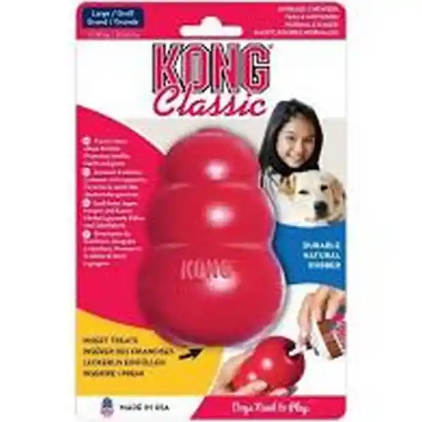 Kong Juguete Perro Caucho Classic Portapasabocas large