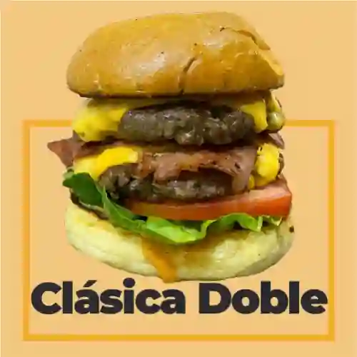 Hamburguesa Clásica Doble