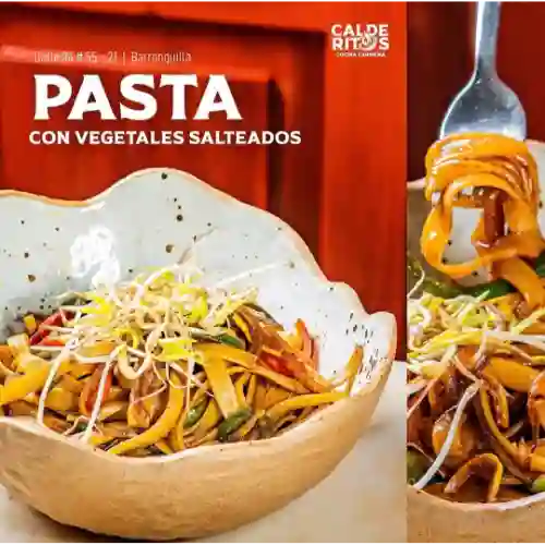 Pasta con Vegetales Salteados