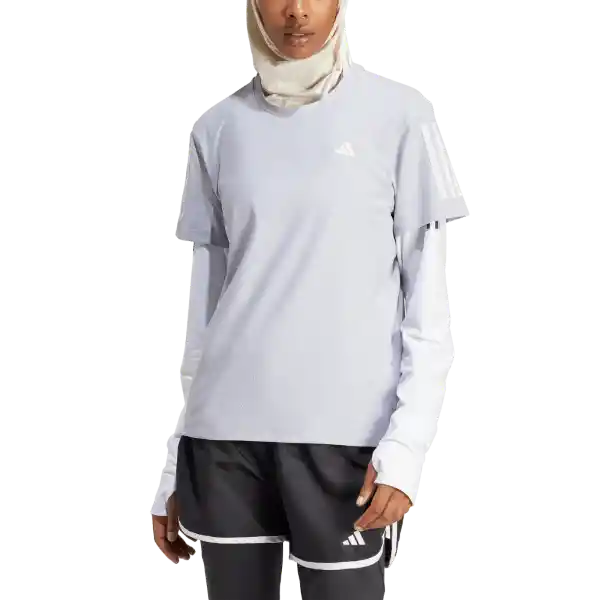 Adidas Camiseta Manga Corta Otr B Tee Correr Mujer Gris Talla M