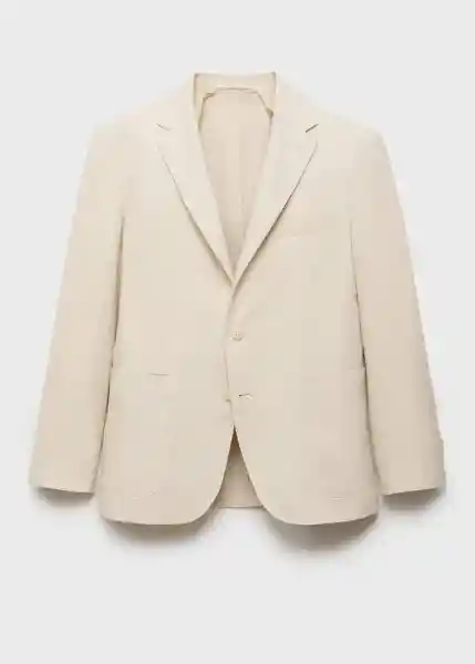 Blazer Americana Salerno Crudo Talla 50 Hombre Mango