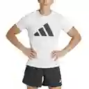 Adidas Camiseta Run It Tee Para Hombre Blanco Talla L