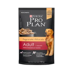 8 x Pro Plan Alimento Humedo Para Perro Adulto Pollo en Salsa