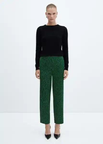 Pantalón Slay-w Verde Talla XL Mujer Mango