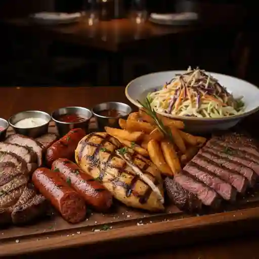 Combo familial 4 carnes + postres gratis