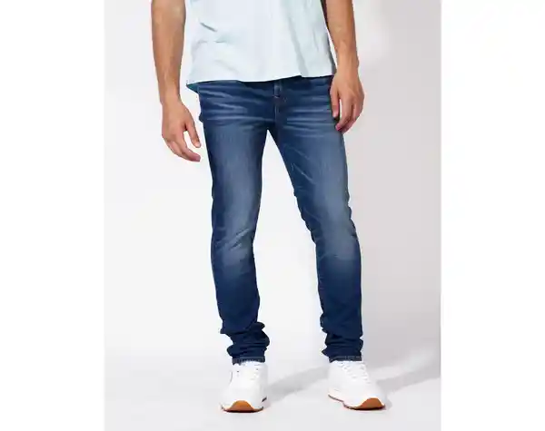 Jean Skinny Hombre Azul Talla 31 x 30 American Eagle