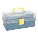 Caja Organizadora Con Bandejas Escolar de Plástico Casaideas