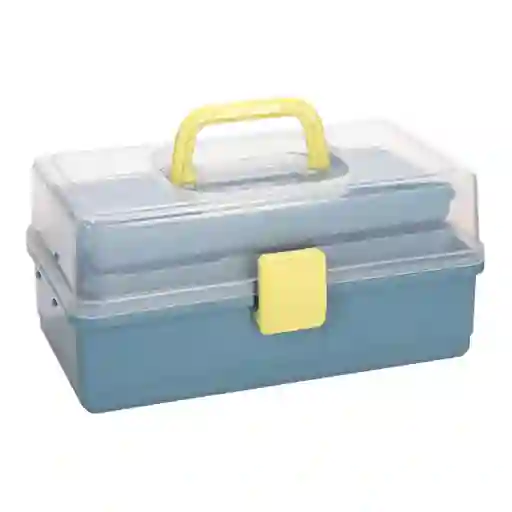 Caja Organizadora Con Bandejas Escolar de Plástico Casaideas