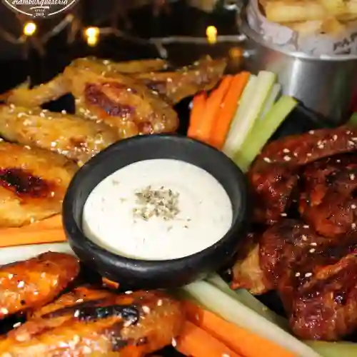 4 Alitas Miel Mostaza