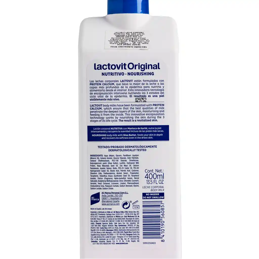 Lactovit Leche Corporal Original