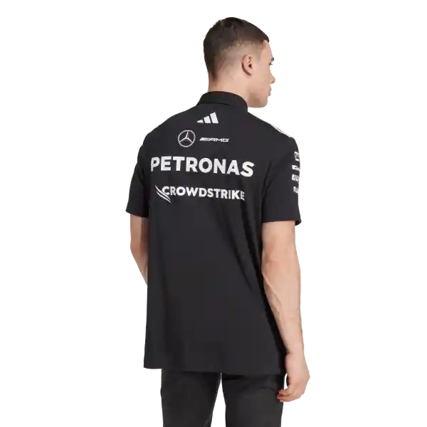 Adidas Camiseta Polo F1 Mercedes Lifestyle Hombre Negro Talla S