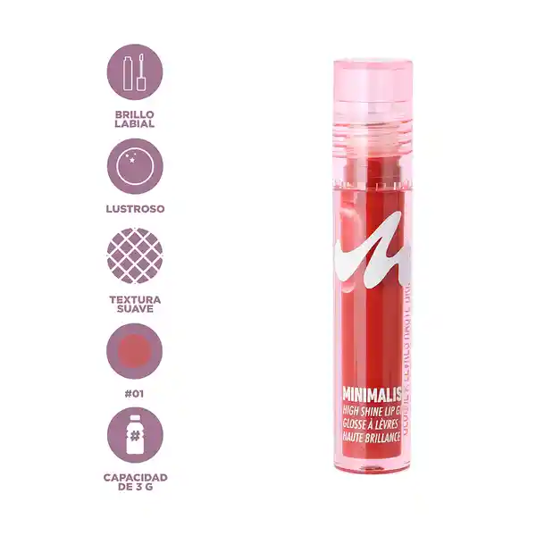 Brillo de Labios Serie Minimalist 01 Miniso